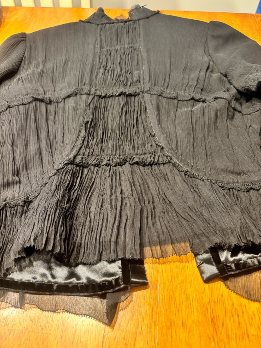 Vintage Elie Tahari  Women's Ruffled/Miltary Jacket - Picture 9 of 11